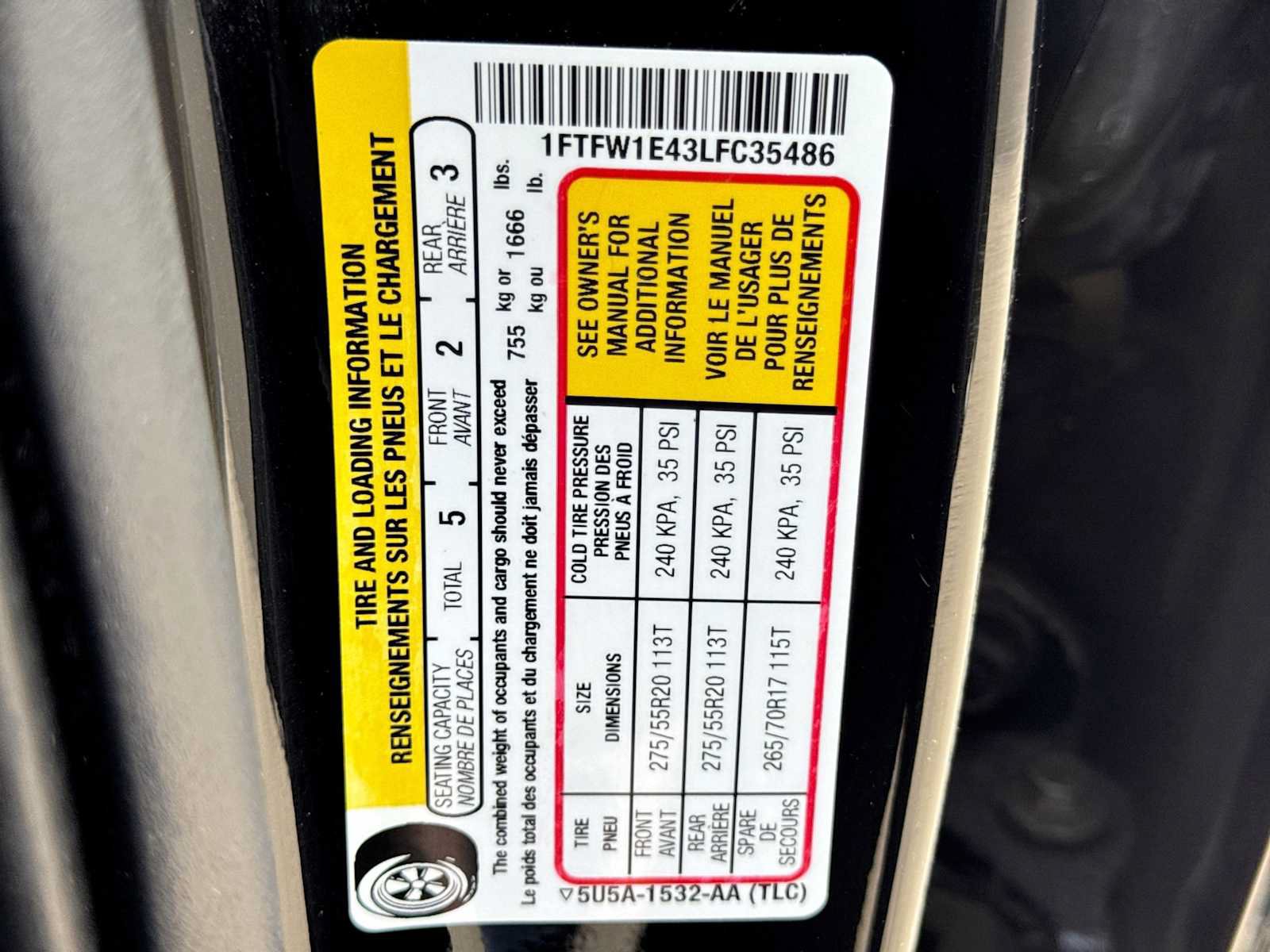 Certified 2020 Ford F150 Lariat w/ Equipment Group 502A Luxury AWD/4WD image 34