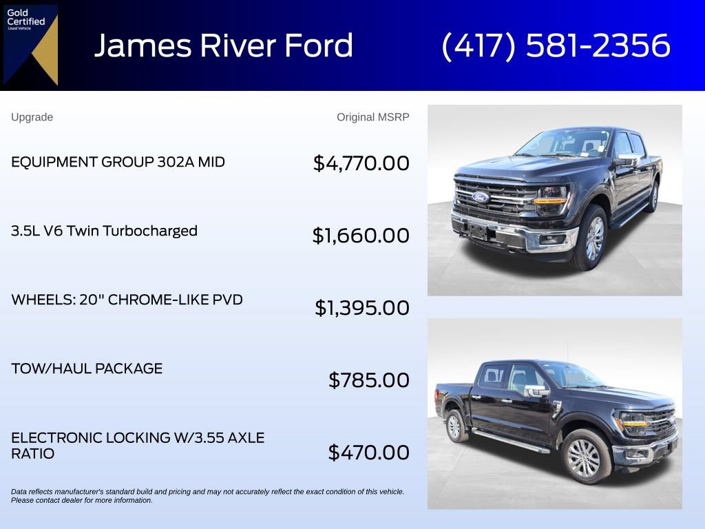 Certified 2024 Ford F150 XLT w/ Equipment Group 302A MID AWD/4WD image 6