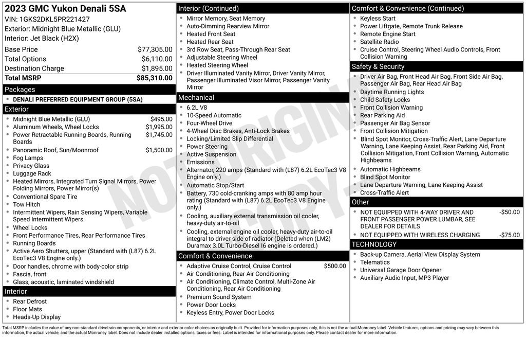 Used 2023 GMC Yukon Denali image 40