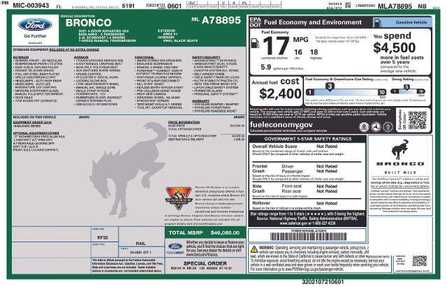 Certified 2021 Ford Bronco Badlands image 25