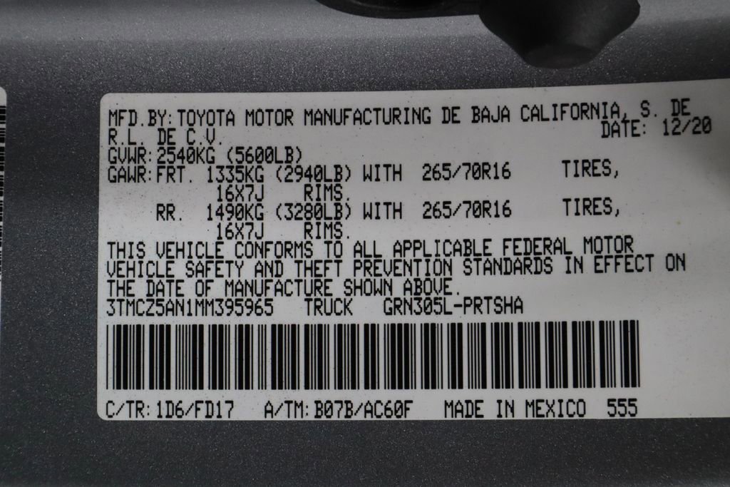 Used 2021 Toyota Tacoma TRD Off-Road image 30