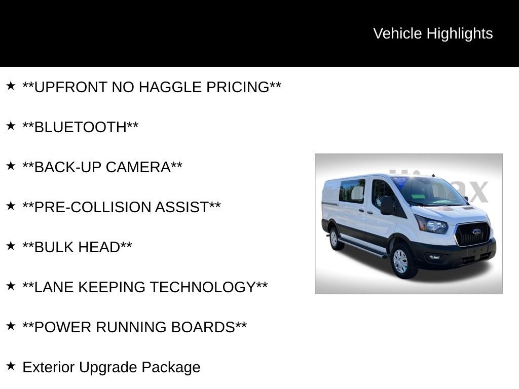 Certified 2024 Ford Transit 250 Low Roof w/ Exterior Upgrade Package image 12