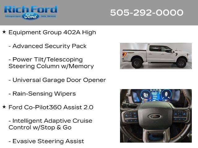 Certified 2023 Ford F150 Tremor w/ Equipment Group 402A High AWD/4WD image 27