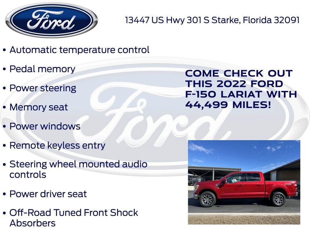 Certified 2022 Ford F150 Lariat w/ Trailer Tow Package image 25