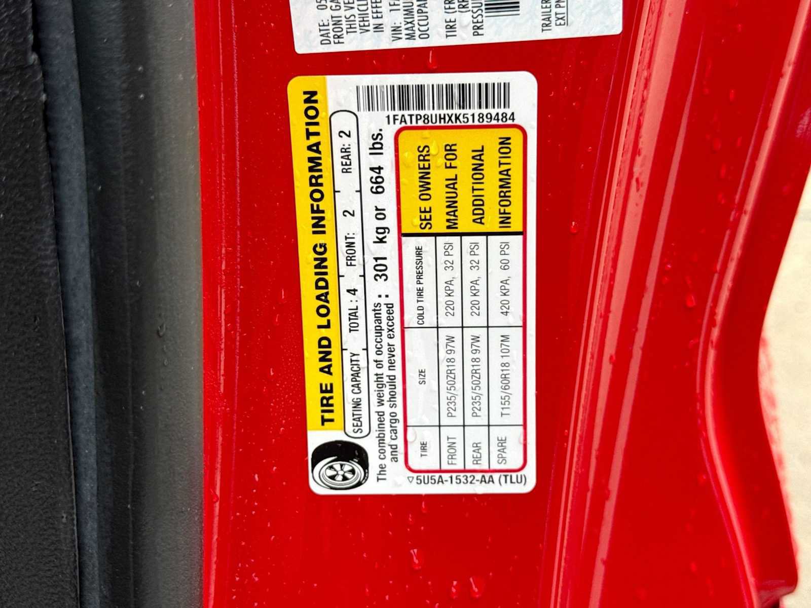 Certified 2019 Ford Mustang Premium w/ Equipment Group 201A RWD image 33