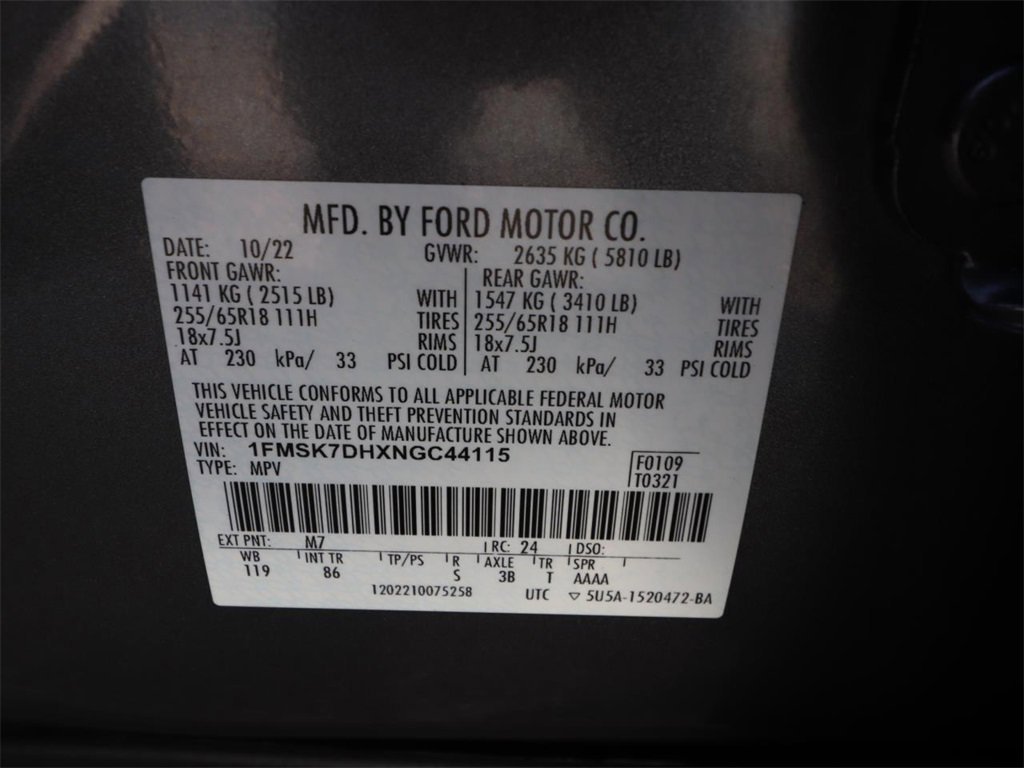 Certified 2022 Ford Explorer XLT image 24