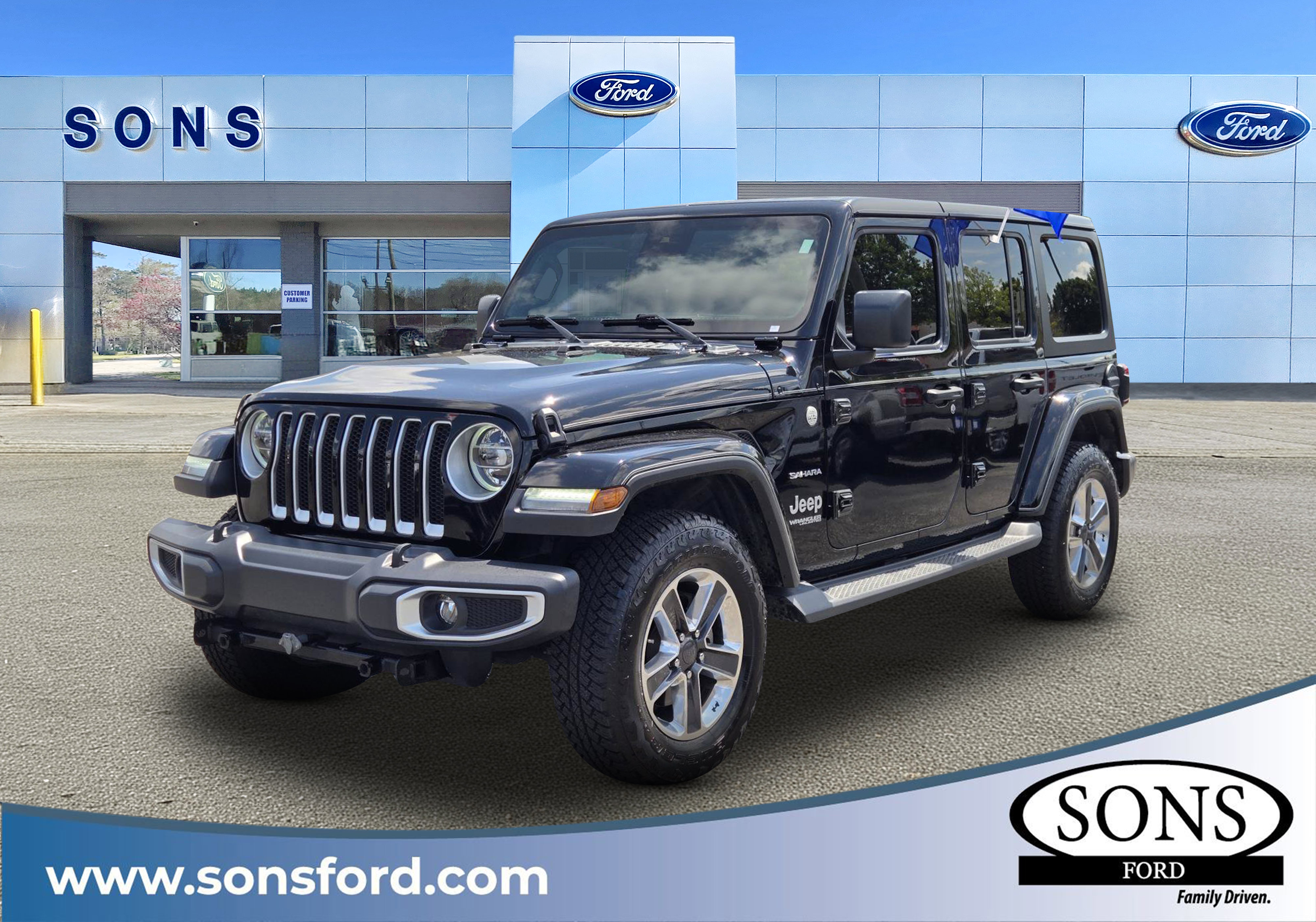 Used 2019 Jeep Wrangler Unlimited Sahara AWD/4WD image 1