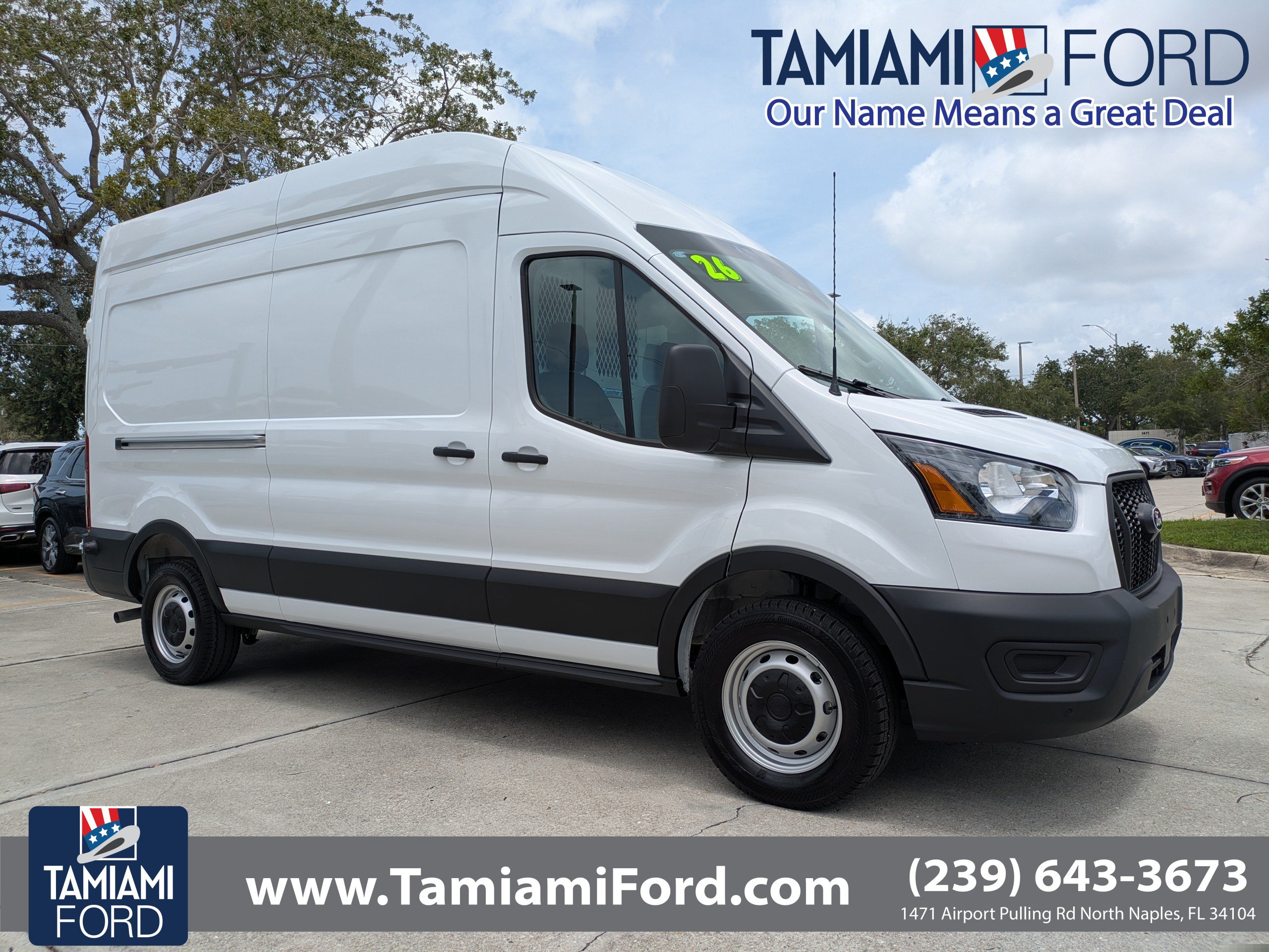 Certified 2026 Ford Transit 250 148 High Roof w/ Load Area Protection Package RWD image 1