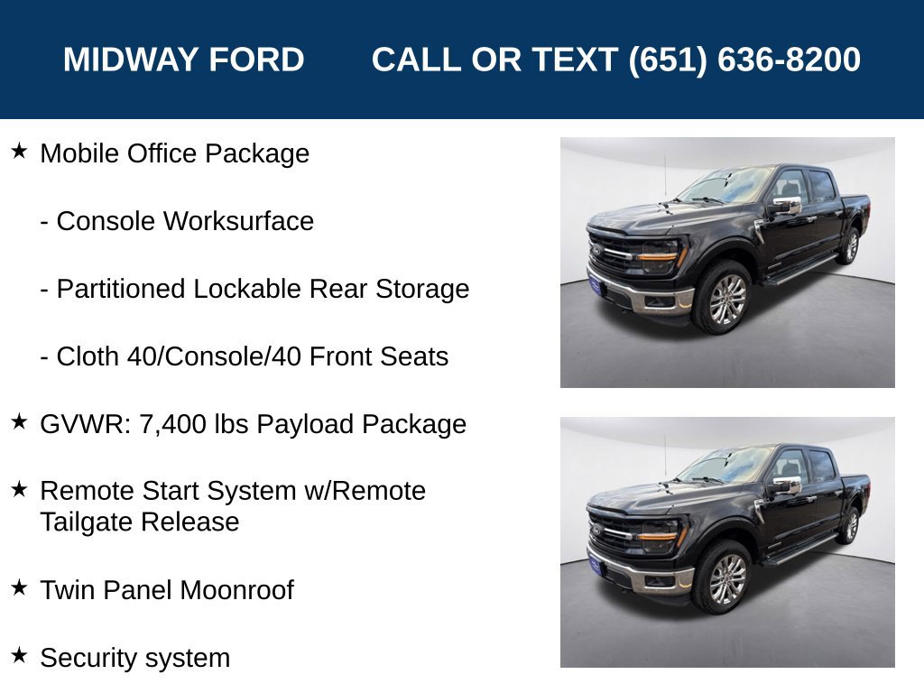 Certified 2024 Ford F150 XLT w/ Equipment Group 303A High AWD/4WD image 12