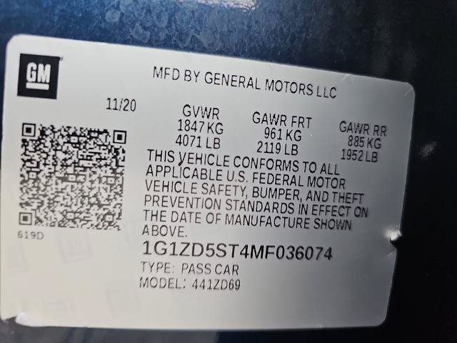 Used 2021 Chevrolet Malibu LT FWD image 34