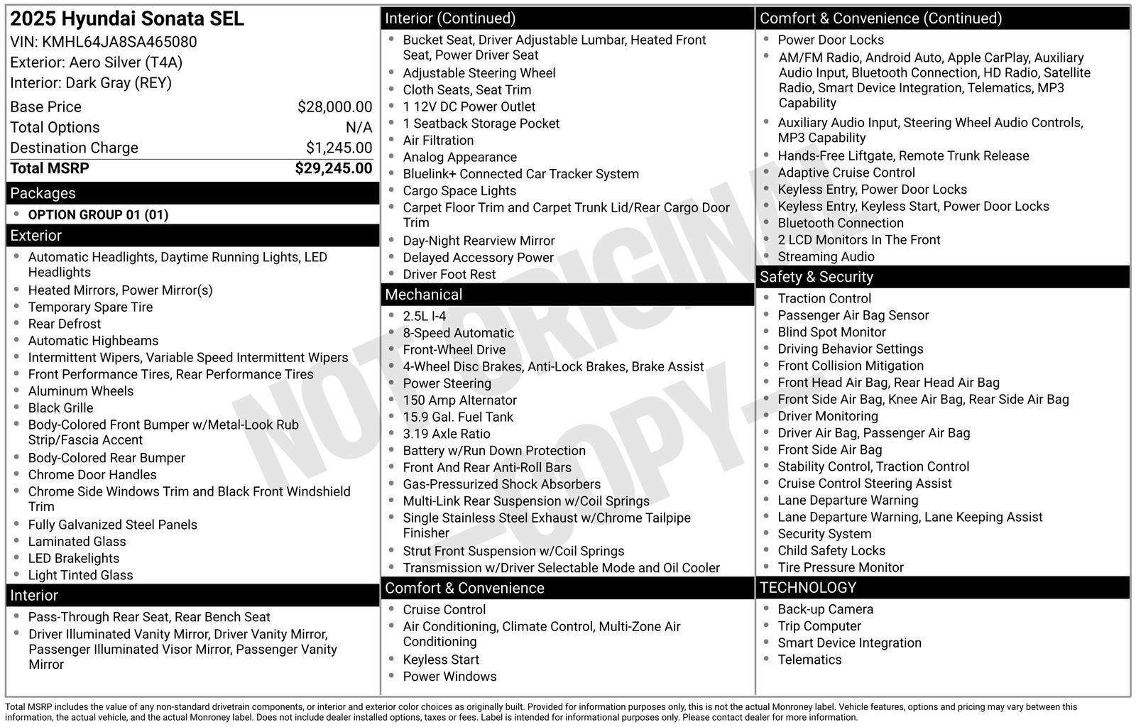 Used 2025 Hyundai Sonata SEL FWD image 31