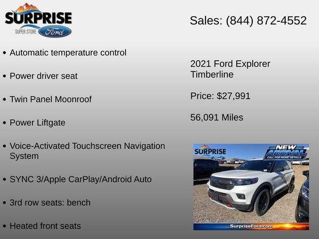 Certified 2021 Ford Explorer Timberline AWD/4WD image 12