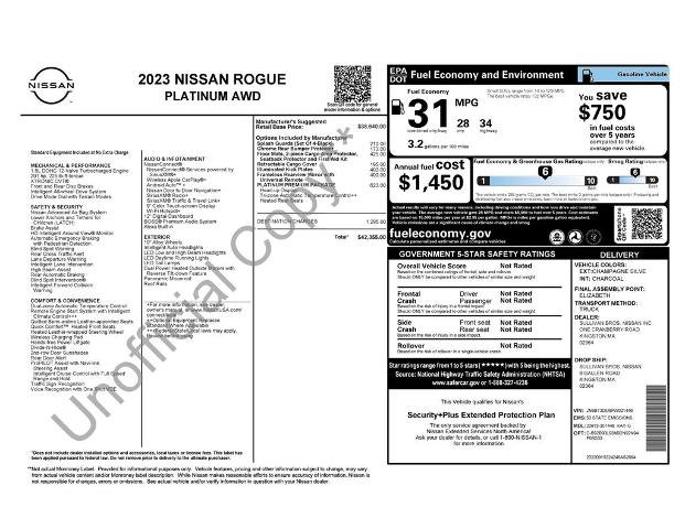 Used 2023 Nissan Rogue Platinum w/ Platinum Premium Package AWD/4WD image 2
