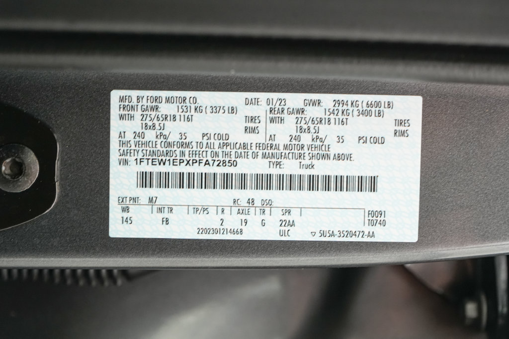 Certified 2023 Ford F150 XLT w/ Equipment Group 302A High AWD/4WD image 24