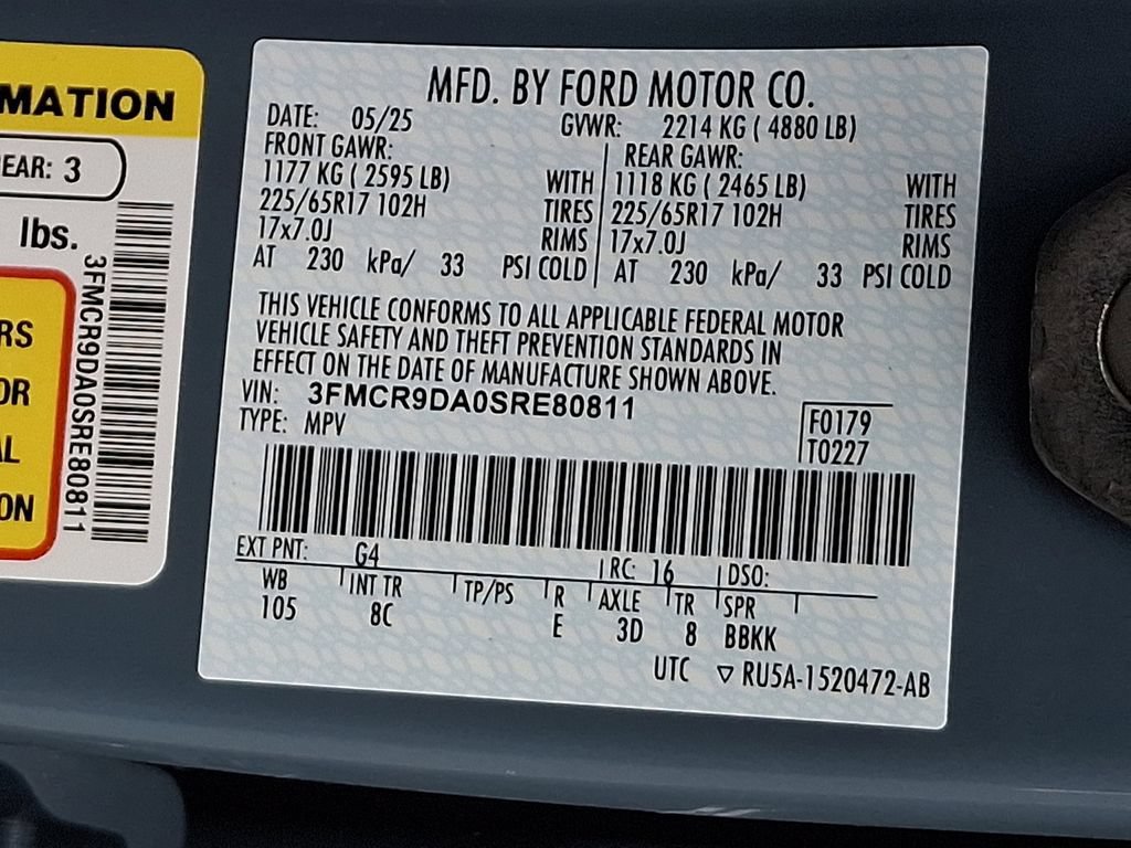 Certified 2025 Ford Bronco Sport Badlands AWD/4WD image 28