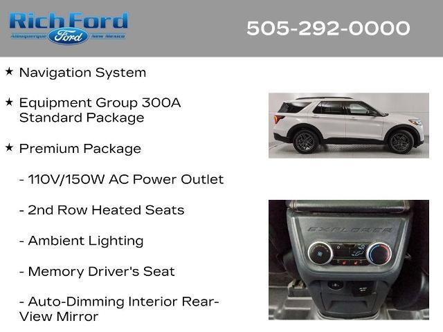Certified 2025 Ford Explorer ST-Line w/ Premium Package image 11