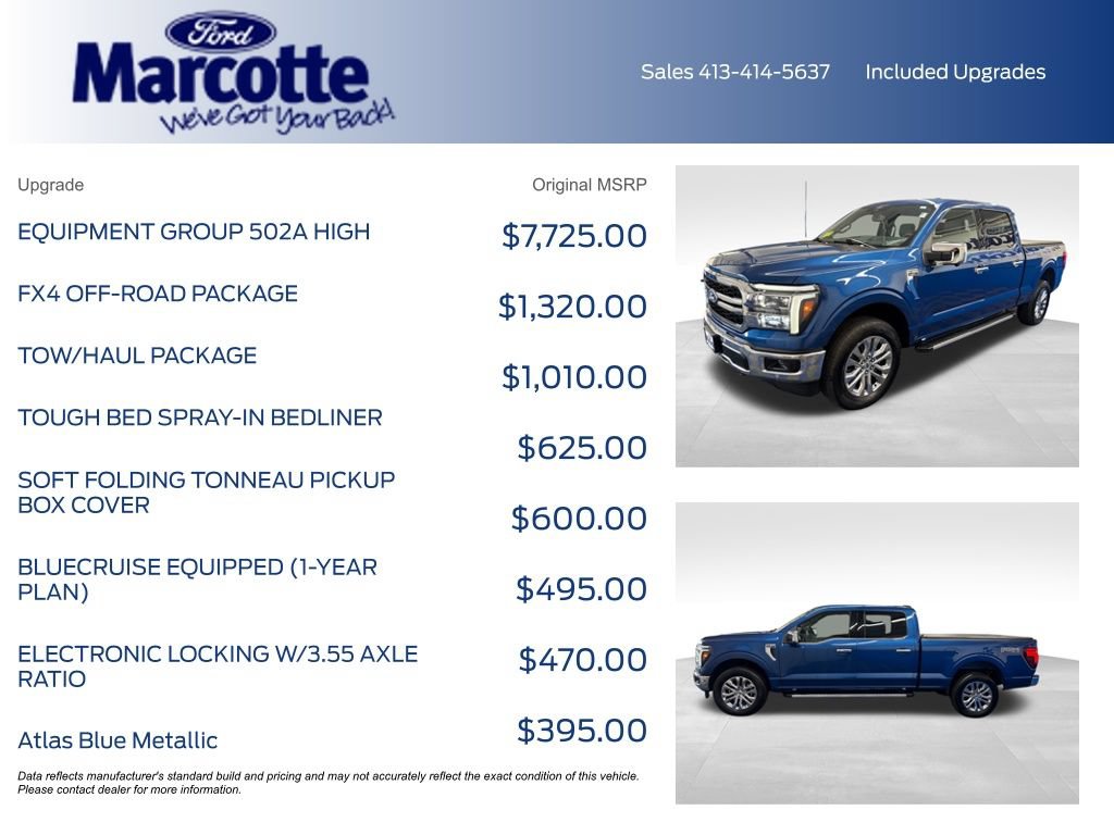Certified 2025 Ford F150 Lariat w/ Equipment Group 502A High AWD/4WD image 4