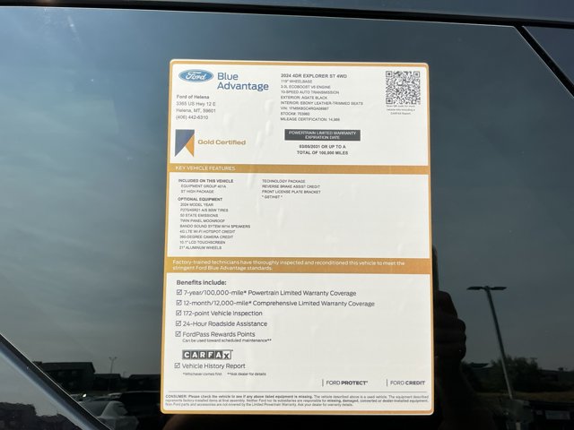 Certified 2024 Ford Explorer ST w/ Technology Package AWD/4WD image 23