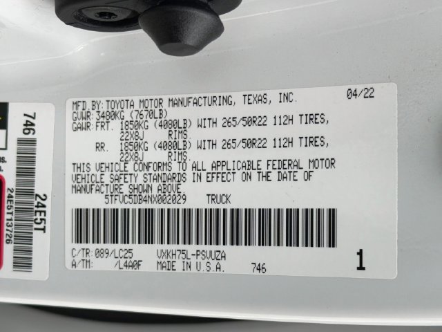 Used 2022 Toyota Tundra Capstone AWD/4WD image 45