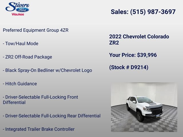 Used 2022 Chevrolet Colorado ZR2 AWD/4WD image 8