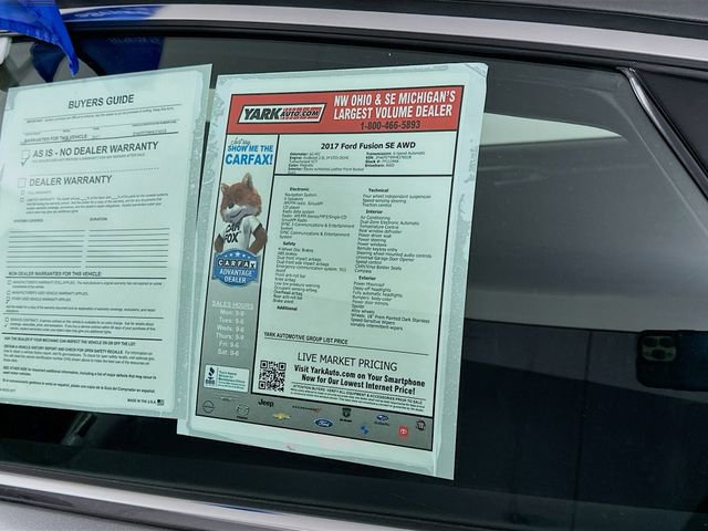 Certified 2017 Ford Fusion SE w/ Equipment Group 202A image 14