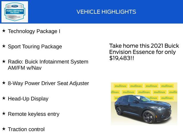 Used 2021 Buick Envision Essence w/ Technology Package I AWD/4WD image 18