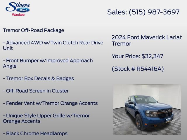 Certified 2024 Ford Maverick Tremor w/ Tremor Off-Road Package image 14