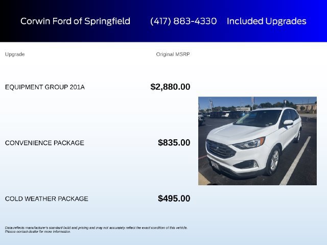 Certified 2019 Ford Edge SEL w/ Equipment Group 201A AWD/4WD image 6
