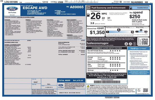 Certified 2022 Ford Escape SEL w/ SEL Stealth AWD Package image 31