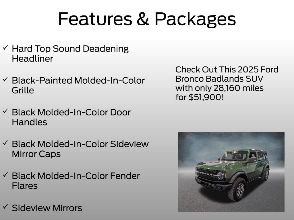 Certified 2025 Ford Bronco Badlands AWD/4WD image 13