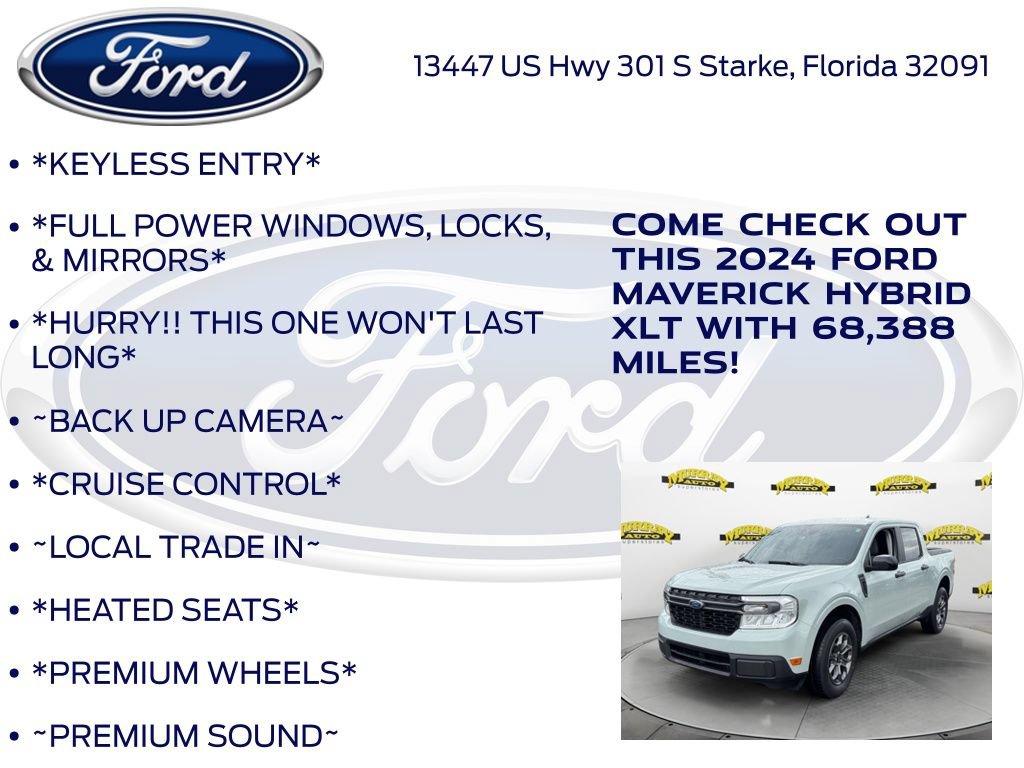 Certified 2024 Ford Maverick XLT w/ XLT Luxury Package FWD image 12