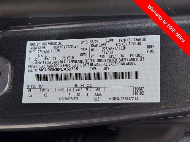 Certified 2023 Ford Escape Active FWD image 38