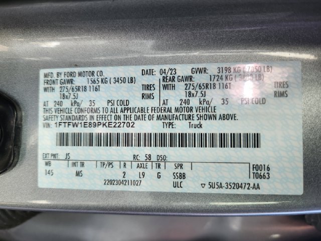 Certified 2023 Ford F150 XLT w/ Equipment Group 302A High AWD/4WD image 28