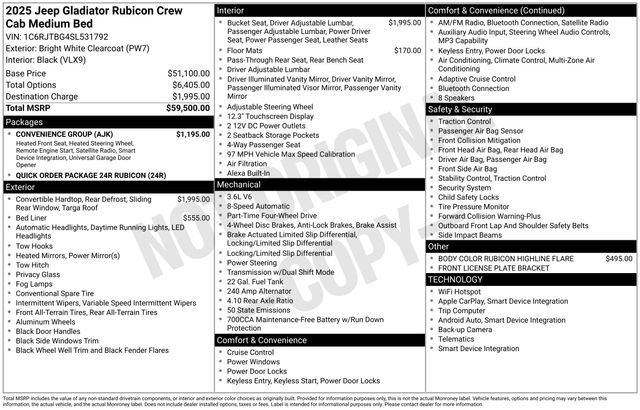 Used 2025 Jeep Gladiator Rubicon w/ Convenience Group image 32