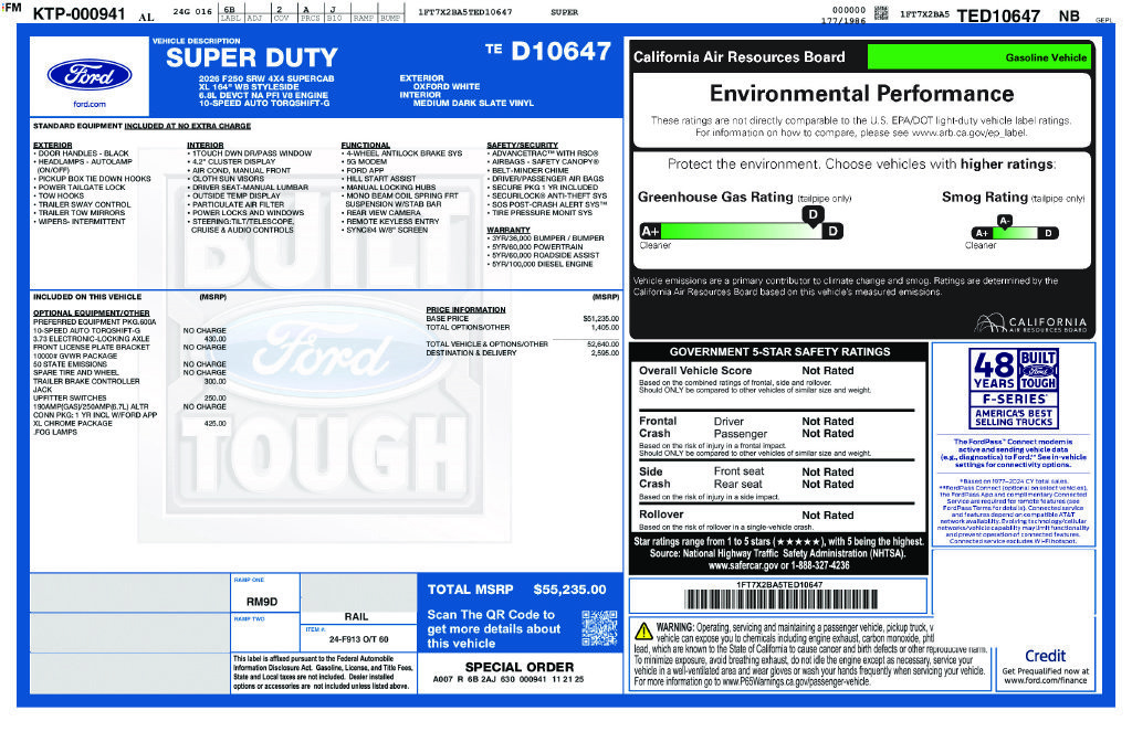 Certified 2026 Ford F250 XL w/ XL Chrome Package AWD/4WD image 4