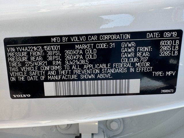 Used 2020 Volvo XC90 T6 Momentum w/ Protection Package Premier image 27