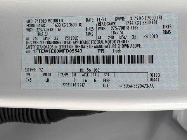 Certified 2021 Ford F150 Tremor w/ Equipment Group 401A Mid AWD/4WD image 29