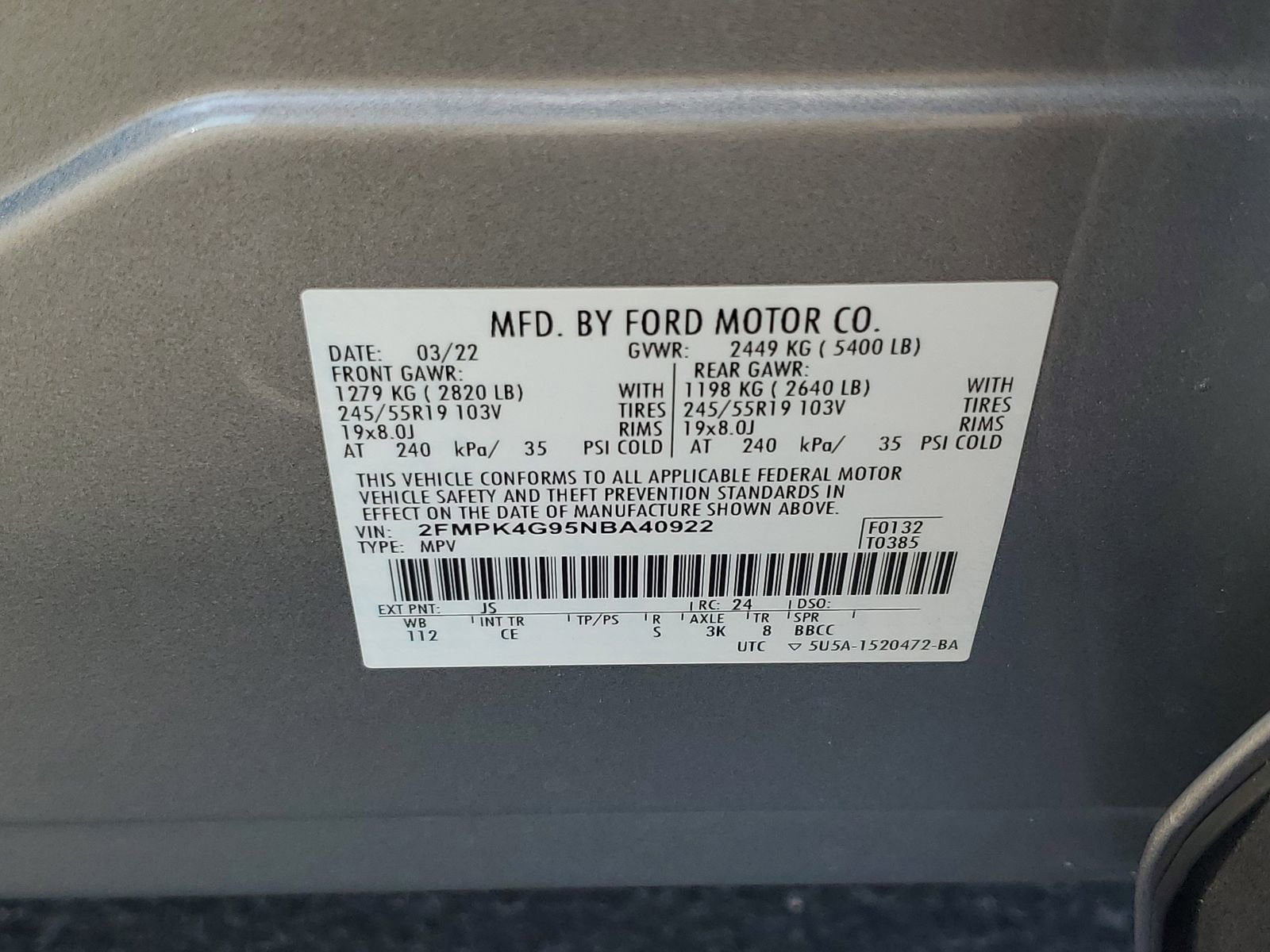 Certified 2022 Ford Edge SE w/ Black Appearance Package AWD/4WD image 28