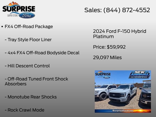 Certified 2024 Ford F150 Platinum w/ Equipment Group 702A High AWD/4WD image 7