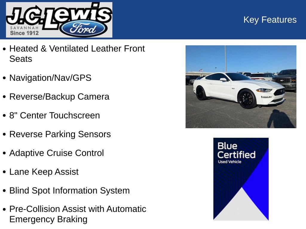 Certified 2022 Ford Mustang GT Premium w/ Equipment Group 401A image 25