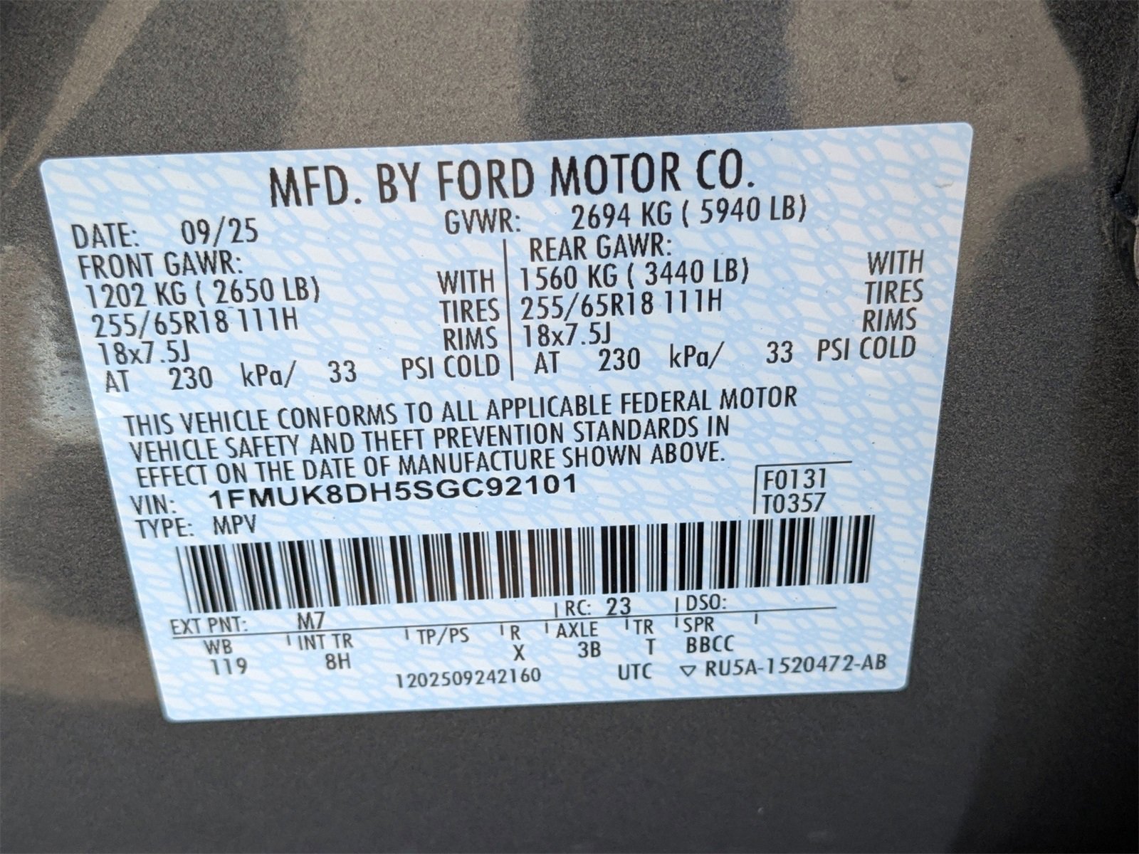 Certified 2025 Ford Explorer Active image 22