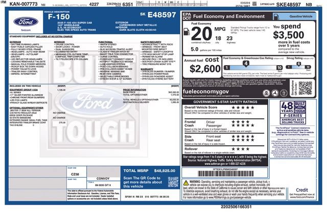 Certified 2025 Ford F150 XL w/ Equipment Group 103A High AWD/4WD image 30