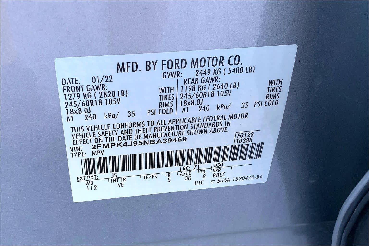 Certified 2022 Ford Edge SEL AWD/4WD image 29