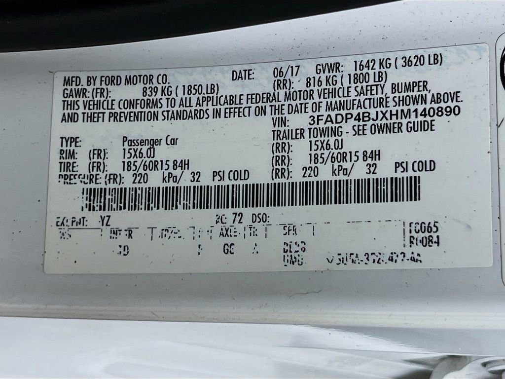 Certified 2017 Ford Fiesta SE FWD image 28