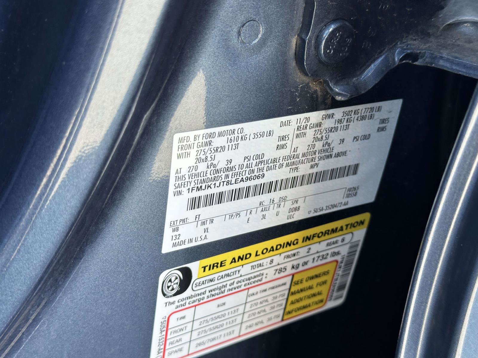 Certified 2020 Ford Expedition Max XLT w/ Equipment Group 202A image 15