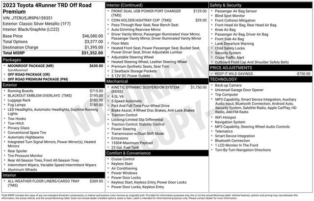 Used 2023 Toyota 4Runner TRD Off-Road Premium w/ Moonroof Package image 25