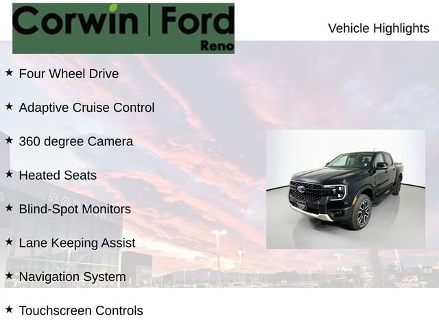Certified 2024 Ford Ranger Lariat w/ FX4 Off-Road Package AWD/4WD image 6