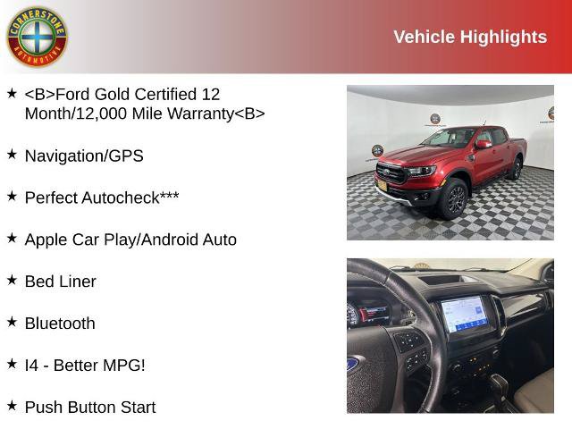 Certified 2021 Ford Ranger Lariat w/ Equipment Group 501A High AWD/4WD image 2