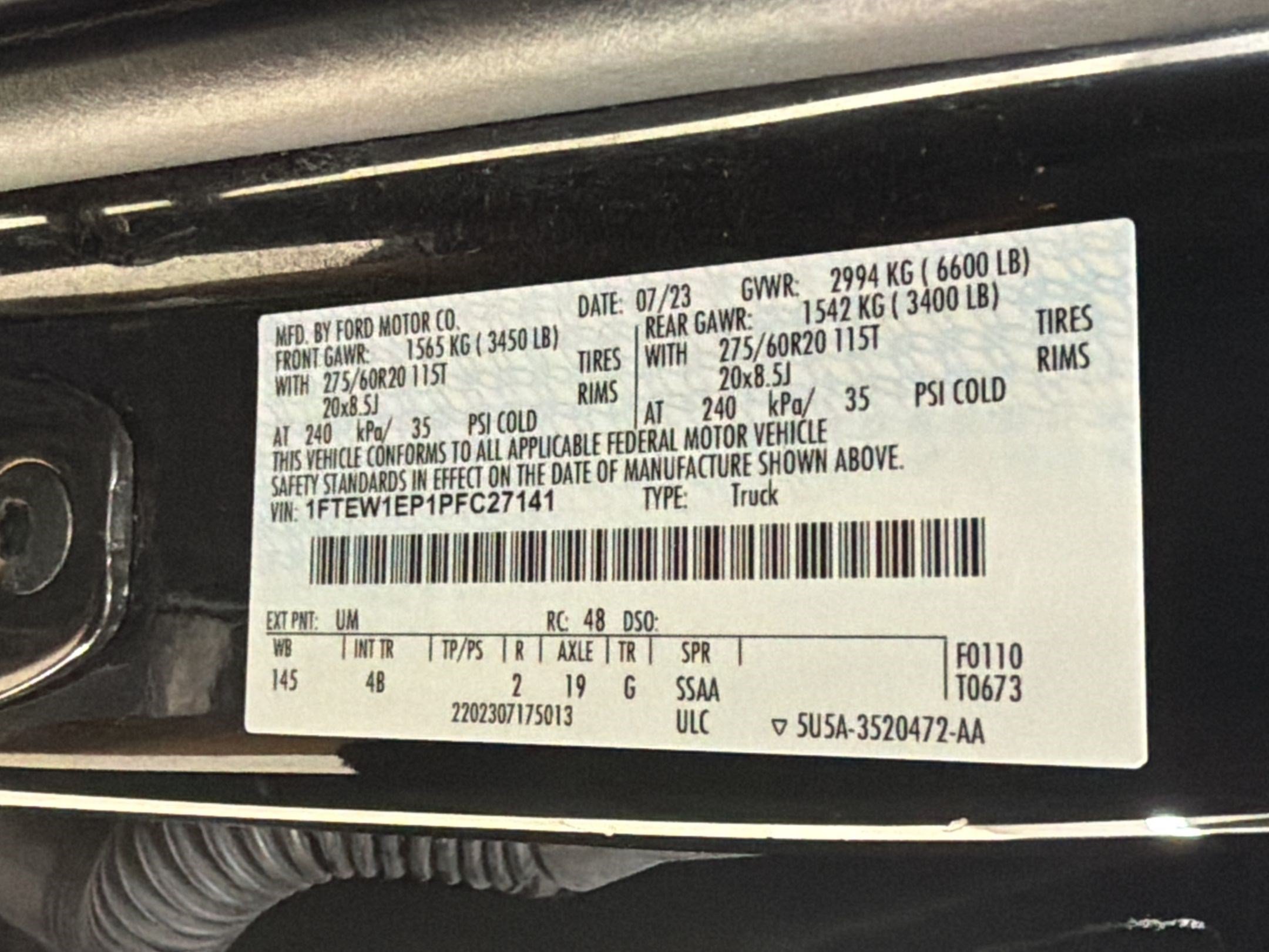 Certified 2023 Ford F150 XLT w/ Equipment Group 302A High AWD/4WD image 23