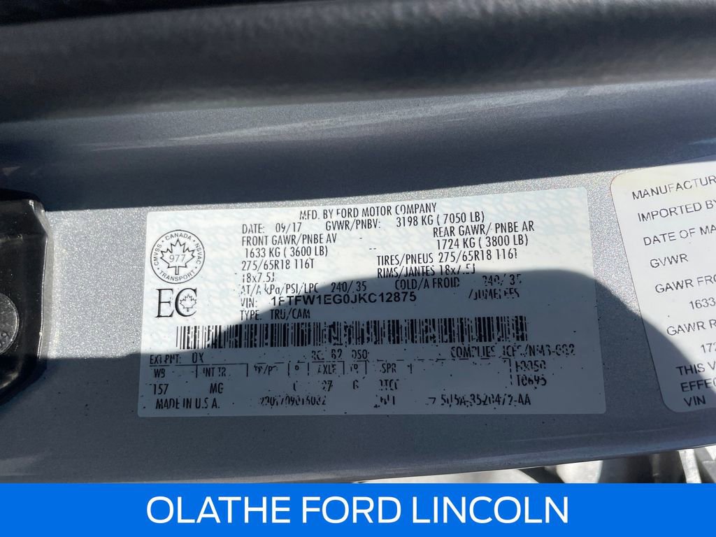 Certified 2018 Ford F150 XLT w/ XTR Package image 15